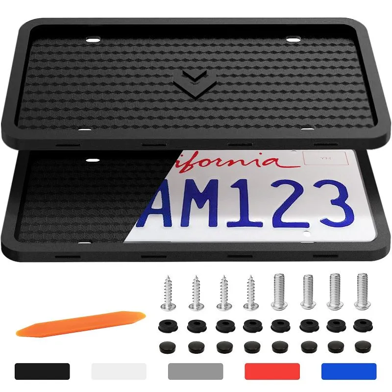 Easy To Install Silicone License Plate Frame