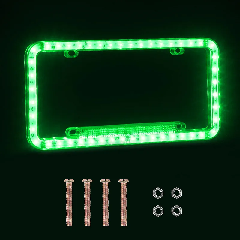 License Plate Frame with LED Brake Light