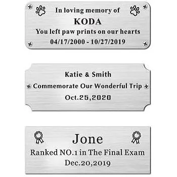 Premium Metal Aluminum Nameplate Label