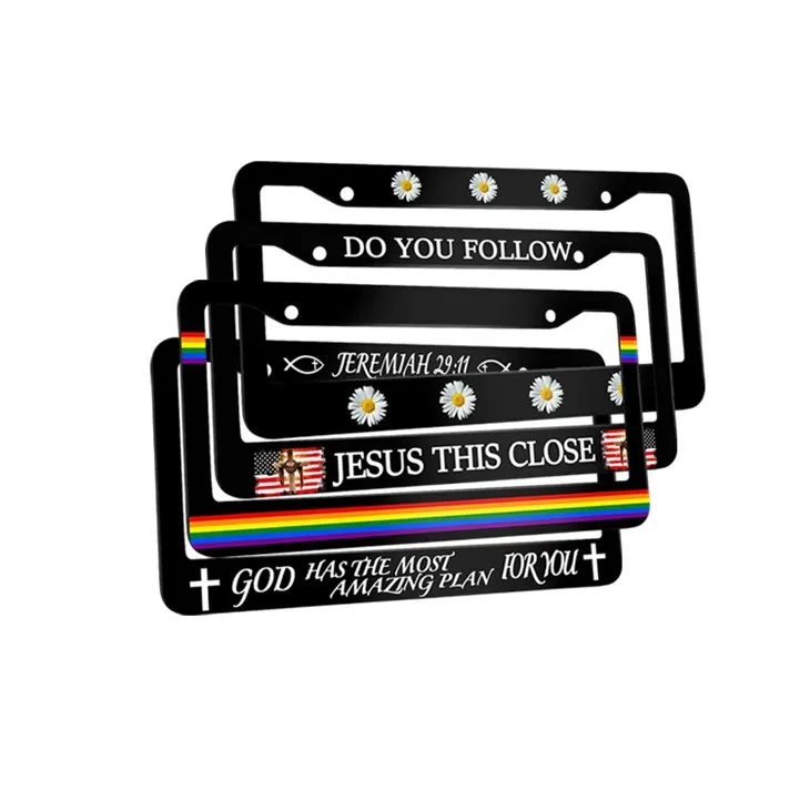 Us Standard Car Number License Plates Frame