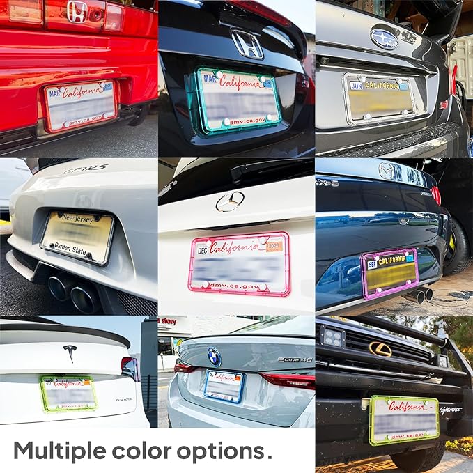 Premium Polycarbonate License Plate Frame
