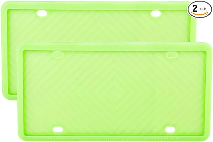 Car Front Back Silicone License Plate Frame