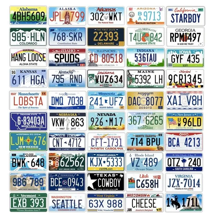 Vehicle License Plate Novel decorative