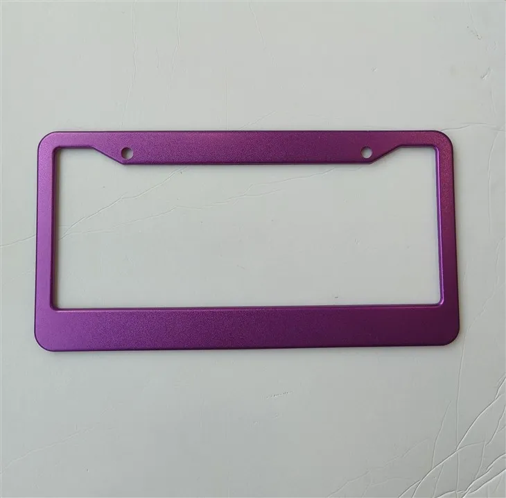 Metallic Glossy License Plate Frame