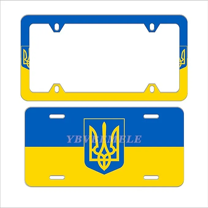 National Flag Automotive License Plate Frame