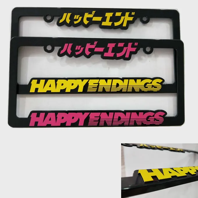 Plastic Mold License Plate Frame