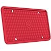 Red Silicone License Plate Frames