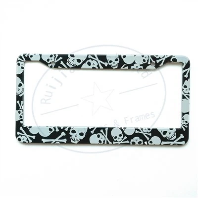 Carbon Fiber Texture US License Frame
