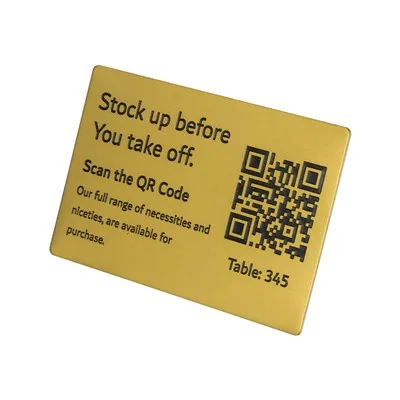 High Grade Electroplated Metal Label