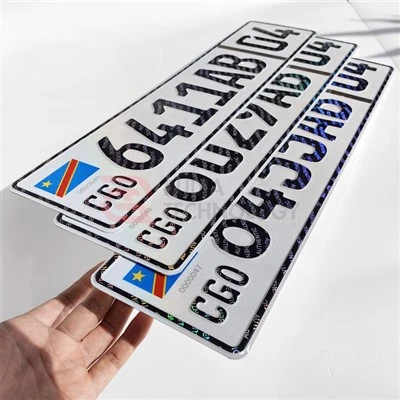 PSQCA Certified 304 Stainless Steel Custom License Plate For Pakistan
