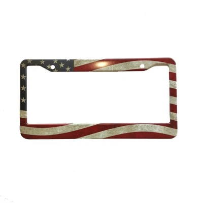 Patriotic American Flag Vintage Plate Frame
