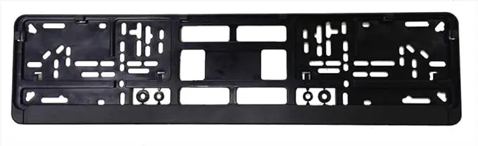 Standard Black Euro License Plate Holder
